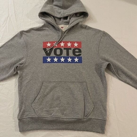 Levi's Other - Levi's Men's‎ Vote Relaxed Graphic Hoodie Wash Gray Heather Size Small